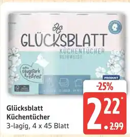 Marktkauf Glücksblatt küchentücher Angebot
