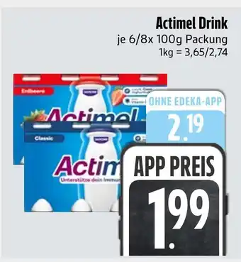 Edeka Actimel actimel drink erdbeere oder classic Angebot