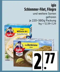 Edeka Iglo schlemmer-filet oder filegro Angebot