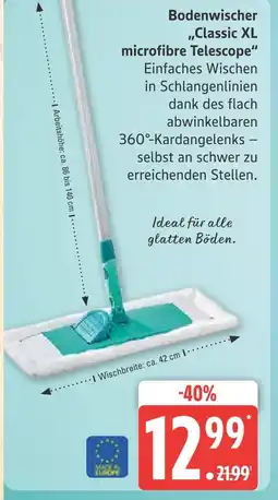 Marktkauf Bodenwischer classic xl microfibre telescope Angebot