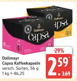 Marktkauf Dallmayr capsa kaffeekapseln Angebot