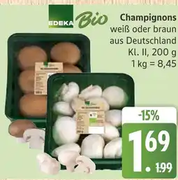 Marktkauf Edeka bio champignons weiß Angebot