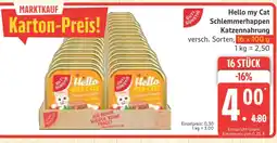 Marktkauf Hello my cat schlemmerhappen katzennahrung Angebot