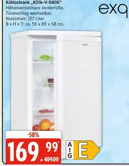 Marktkauf Exq kühlschrank ks16-v-040e Angebot