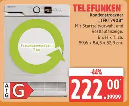 Marktkauf Telefunken kondenstrockner tfkt790b Angebot