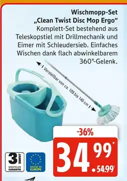 Marktkauf Wischmopp-set clean twist disc mop ergo Angebot