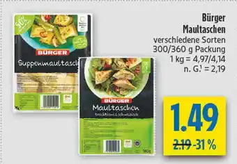 diska Bürger suppenmaultaschen Angebot