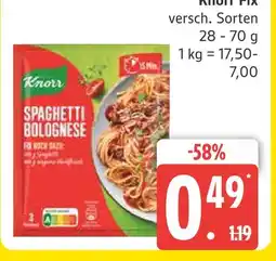 Marktkauf Knorr fix spaghetti bolognese Angebot