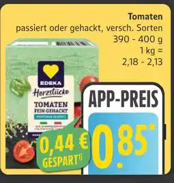 Marktkauf Edeka herzstück tomaten passiert oder gehackt Angebot