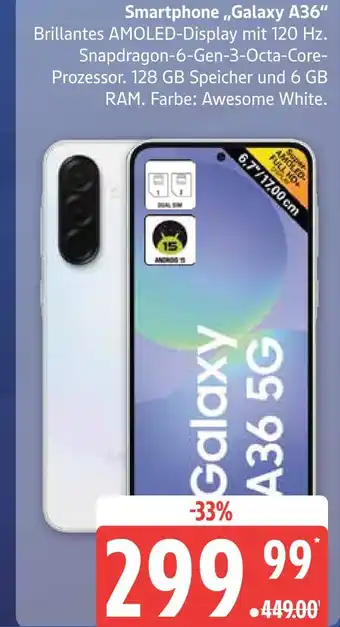 Marktkauf Samsung galaxy a36 Angebot