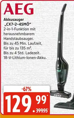 Marktkauf Aeg akkusauger cx7-2-45mö Angebot