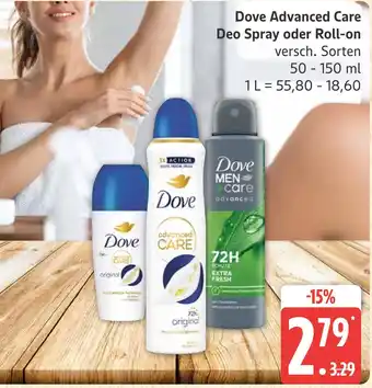 Marktkauf Dove advanced care deo spray Angebot