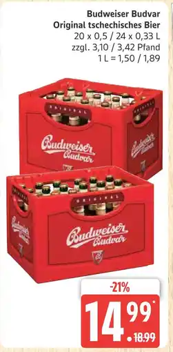 Marktkauf Budweiser budvar original tschechisches bier Angebot