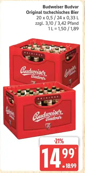 Marktkauf Budweiser budvar original tschechisches bier Angebot