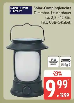 Marktkauf Müller licht solar-campingleuchte Angebot