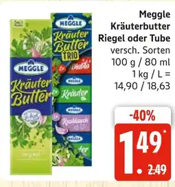 Marktkauf Meggle kräuterbutter riegel Angebot