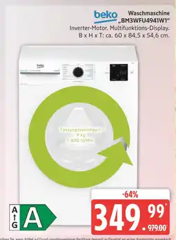 Marktkauf Beko waschmaschine bm3wfu4941w1 Angebot