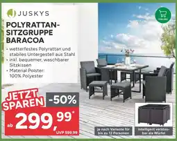 Marktkauf Juskys polyrattan-sitzgruppe baracoa Angebot