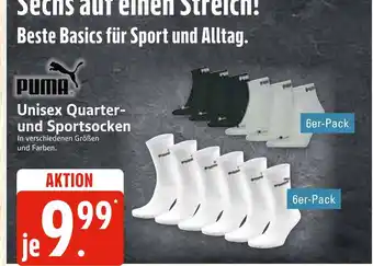 Marktkauf Puma unisex quarter- und sportsocken Angebot