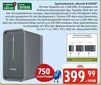 Marktkauf Marstek speicherbatterie b-2500d Angebot