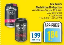 diska Jack daniel's alkoholisches mischgetränk berry Angebot