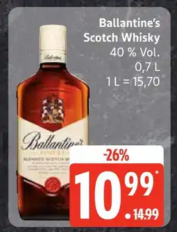 Edeka Ballantine's scotch whisky Angebot
