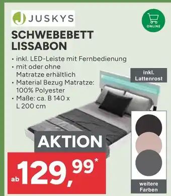 Marktkauf Juskys schwebebett lissabon Angebot