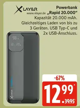 Marktkauf Xlayer powerbank rapid 20.000 Angebot