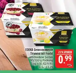 Marktkauf Edeka genussmomente tiramisu mit frucht (kirsche) Angebot