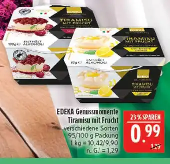 Marktkauf Edeka genussmomente tiramisu mit frucht (kirsche) Angebot