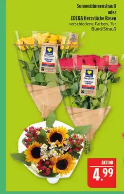 Marktkauf Sonnenblumenstrauß oder edeka herzstücke rosen Angebot