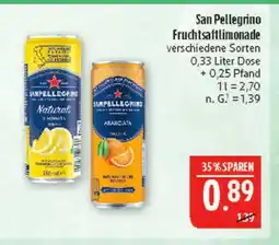 Marktkauf San pellegrino fruchtsaftlimonade naturali zitrone Angebot