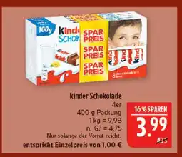 Marktkauf Kinder schokolade Angebot