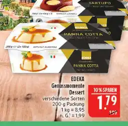Marktkauf Edeka genussmomente dessert panna cotta Angebot