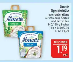 Marktkauf Almette alpenfrischkäse kräuter Angebot