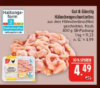 Marktkauf Gut & günstig hähnchengeschnetzeltes Angebot
