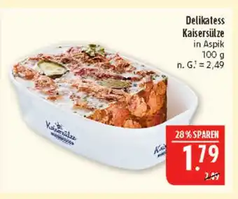Marktkauf Delikatess kaisersülze in aspik Angebot