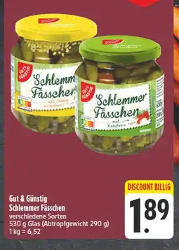 Edeka Gut & günstig schlemmer fässchen mit honig verfeinert Angebot