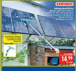 Marktkauf Leifheit balkonkraftwerk-wischer window und frame cleaner l Angebot