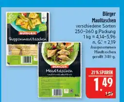 Marktkauf Bürger suppenmaultaschen Angebot