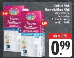 Edeka Sachsen milch unsere haltbare vollmilch Angebot