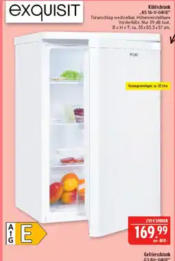 Marktkauf Exquisit kühlschrank ks 16-v-040e Angebot