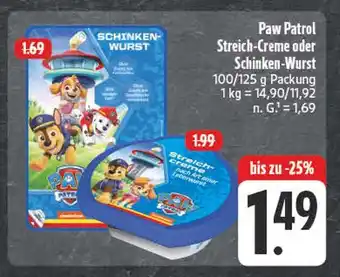 Edeka Paw patrol schinken-wurst Angebot