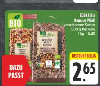 Edeka Edeka bio knusper müsli Angebot
