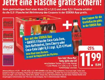 Edeka Coca-cola, mezzo mix, fanta, sprite oder lift Angebot