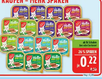 Marktkauf Gut & günstig hello my cat schlemmerhappen Angebot