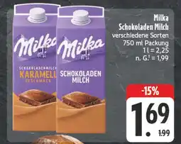 Edeka Milka schokoladen milch Angebot