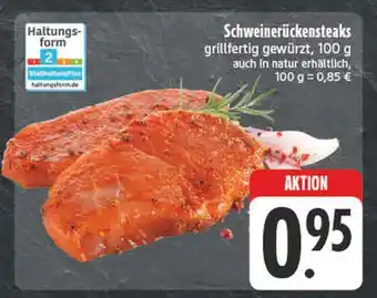 Edeka Schweinerückensteaks Angebot