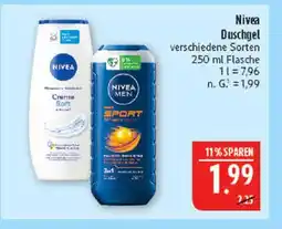 Marktkauf Nivea duschgel creme soft Angebot