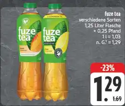 Edeka Fuze tea verschiedene sorten Angebot